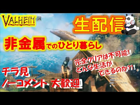【valheim】#21 雪山洞窟を探索！死んだら大惨事！死ぬこと厳禁！ 非金属ひとり暮らし 完全クリア不可能確定！ 【6周目】【ミストランド実装まで】