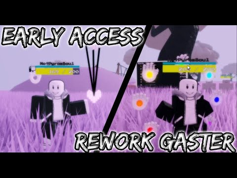Early Access GT Gaster Rework II Roblox Soulshatters / Undertale Battlegrounds