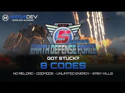 EARTH DEFENSE FORCE 5 Cheats: No Reload, Godmode, Easy Kills, … | Trainer by MegaDev