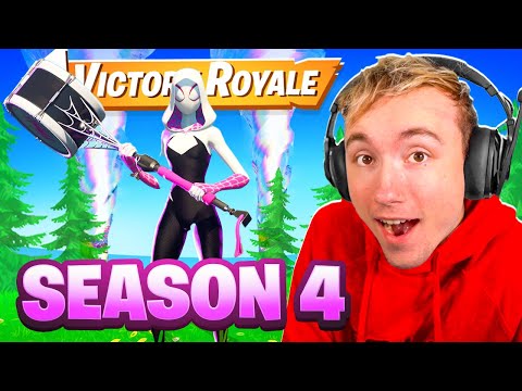 EERSTE WIN IN FORTNITE SEIZOEN 4!