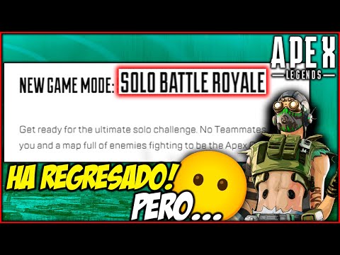 ¡El modo "Solos" Ha regresado! Pero… ¿Esto es bueno? | Apex Legends