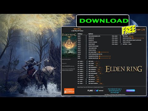 ELDEN RING Trainer v1.02 +29 Cheats (God Mode,Super Damage,Edit Runes,Stealth Mode & 25 More)