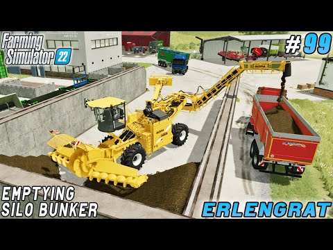 Emptying silo bunker, cargo transportation, planting grapes | Erlengrat | Farming simulator 22 | #99