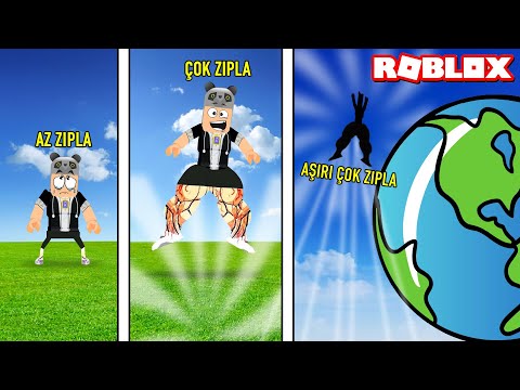 En Yukarıya Zıpla ve Oyunu Bitir !! – Panda ile Roblox Roblox but every second you get +1 Jump Power