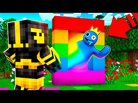 ENCUENTRO EL PORTAL AL MUNDO DE RAINBOW FRIENDS EN MINECRAFT 😱