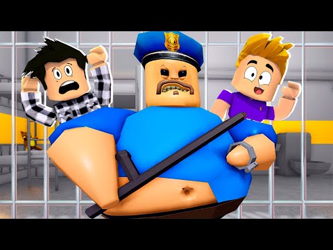 ENFERMÉ PAR L'ÉNORME GARDIEN DE PRISON dans ROBLOX !! (Barry's Prison RUN!)