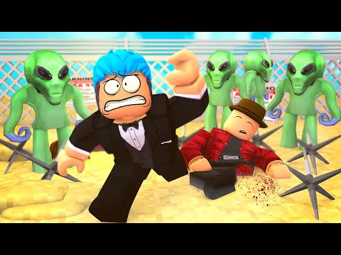 Escape Alien Base | Roblox | ALIENS ATE MY FRIENDS!