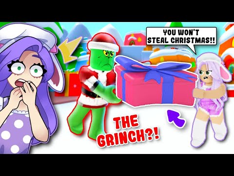 ESCAPING The GRINCH To SAVE CHRISTMAS Obby! (Roblox)