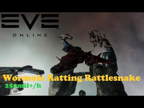 EVE Online – 250mill/h Passive Rattlesnake | C4 Wormhole