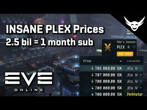 EVE Online – PLEX Prices so high! (2.5bil = 1 month sub)