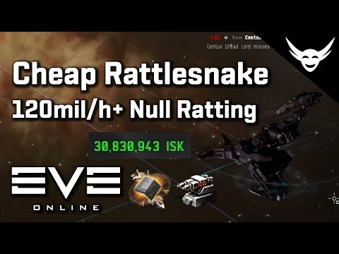 EVE Online – Rattlesnake Nullsec Ratting (120mil/h)