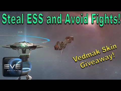 Eve Online – Steal ESS Sites without Fighting! Free Isk and "some" Risk! Vedmak Skin Giveaway!