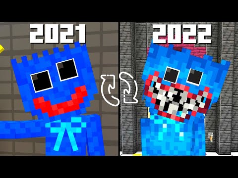 Evolution of Huggy Wuggy – Poppy Playtime Comparison | Minecraft PE Addon & Map