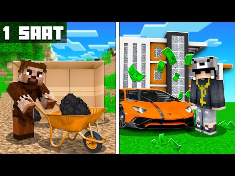 EVSİZ VS MİLYONER FİLMİ 😱 – Minecraft