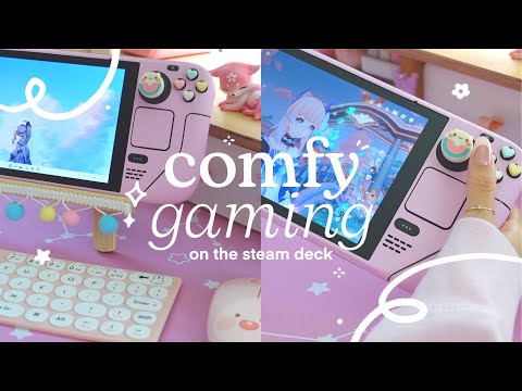 🍡 finally playing genshin (and other games) on the steam deck | unboxing + showcase, steamOS, win11