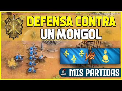 🍺 DEFENSA contra un MONGOL  | Age of Empires 4