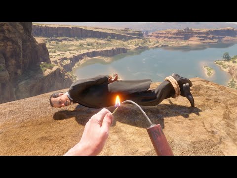 🔥🧨[4K] Dynamite & Fire Bottle Gameplay #28  – Red Dead Redemption 2