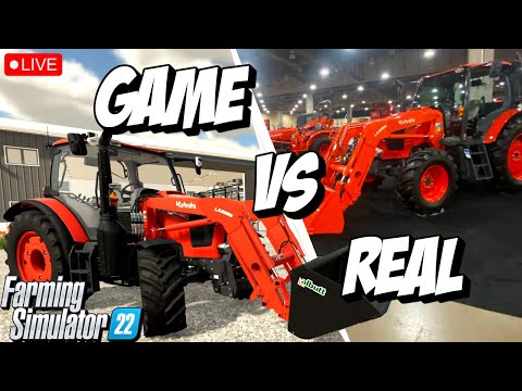 🔴LIVE From Kubota Connect Working the Kubota Ranch in Farming Simulator 22