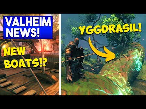 🟦 Valheim NEWS: NEW Boats!? Walk On Yggdrasil!?