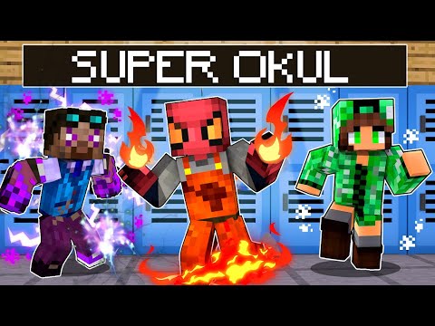 FAKİR SÜPER GÜÇLÜLER OKULUNA GİDİYOR! 🏫 – Minecraft