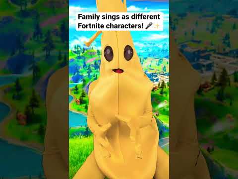 Family Sings as different FORTNITE characters!! 😎🎤 #sharpefamilysingers #shorts