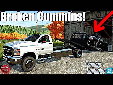 Farming Simulator 2022: Broken 6.7 Cummins GETS TOWED! (Won't Start)