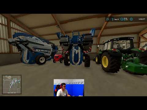 Farming simulator 2022 présentation de la ferme en construiction