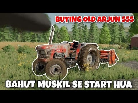 farming simulator 22 Indian mod challenge Hindi old model Arjun 555 DI khred lea aj