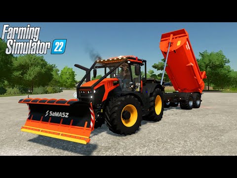 Farming Simulator 22 – JCB FASTRAC 8330 Tractor Dump Trailer Unloading Lime
