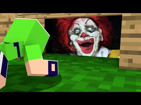 FICAMOS PRESOS UMA NOITE COM PALHAÇO DO MC DONALD'S NO MINECRAFT!!