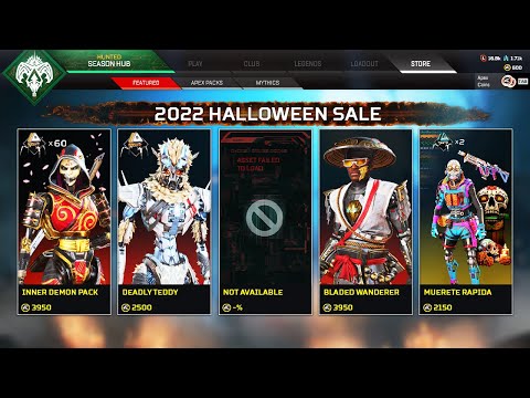 "FIGHT OR FRIGHT" Halloween SALE Event Skins – Apex Legends Season 14