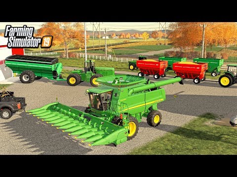 FIRST DAY OF CORN HARVEST 2019!  (ROLEPLAY) | FARMING SIMULATOR 2019