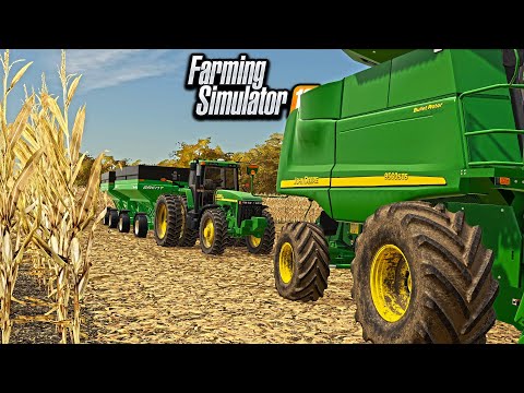 FIRST DAY OF HARVEST! (REAL-LIFE FARMING SETUP) | FARMING SIMULATOR 2019