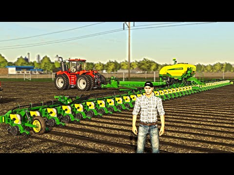 FIRST DAY PLANTING WITH 48 ROWS! ($450,000 PLANTER) | FARMING SIMULATOR 2019