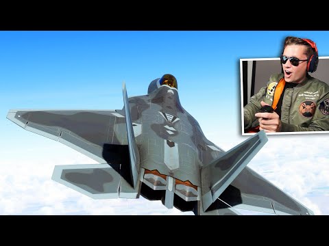 FLYING THE F-22 RAPTOR (WORLD'S BEST FIGHTER JET) – Microsoft Flight Simulator Top Gun