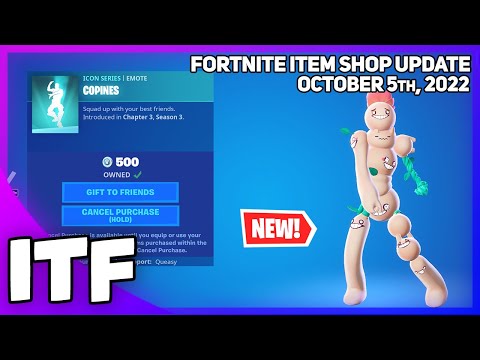 Fortnite Item Shop *NEW* COPINES EMOTE! [October 5th, 2022] (Fortnite Battle Royale)