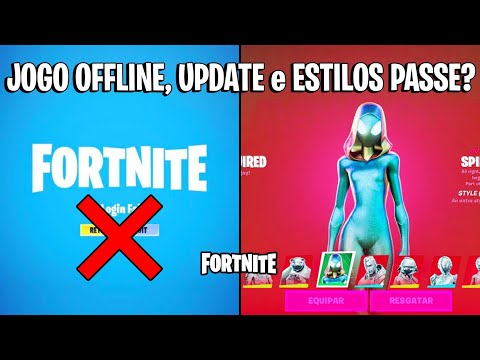 FORTNITE – JOGO OFFLINE, UPDATE 22.10 e PEGAR ESTILOS PASSE DE BATALHA?