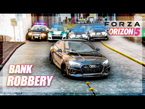 Forza Horizon 5 – Bank Robbery Challenge! (Build & Chase)