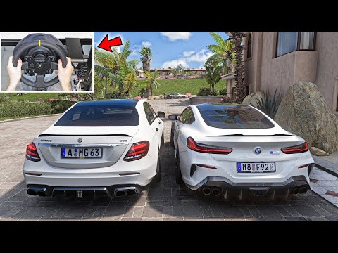 Forza Horizon 5 – BMW M8 COMPETITION & Mercedes-AMG E63S BRABUS 800 | Thrustmaster TX Gameplay