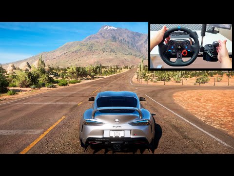 FORZA HORIZON 5 COM O VOLANTE SIMULADOR! NOVO SUPRA CONHECENDO O MAPA (LOGITECH G29)