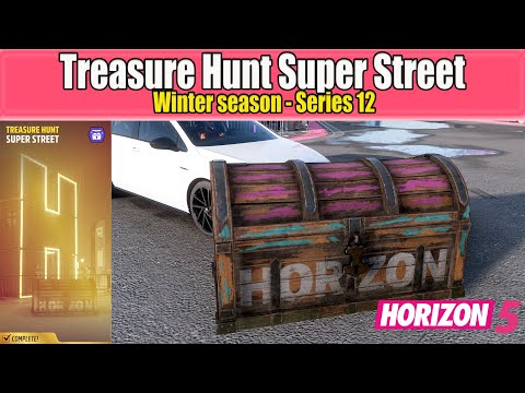 Forza Horizon 5 How to Complete Treasure Hunt Super Street – Winter season Series 12