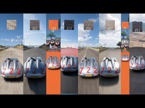 FORZA HORIZON 5 THE MOST EXPENSIVE TOP SPEED TEST 143 MILLION DOLLAR CAR 1955 Mercedes-Benz 300 SLR