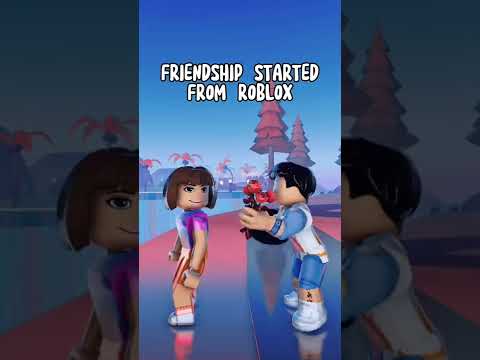 Friendship started from Roblox ✨ #shorts