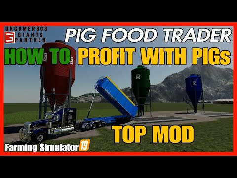 fs19 Pigs PIG FOOD MOD Farming simulator 2019 pigs #fs19modsreview