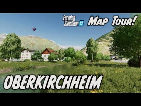 FS22 MAP TOUR! “OBERKIRCHHEIM” | NEW MOD MAP | Farming Simulator 22 (Review) PS5.