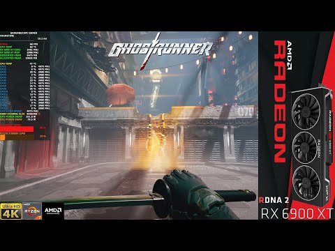 Ghostrunner Ray Tracing Epic Settings FSR 4K | RX 6900 XT | Ryzen 7 5800X