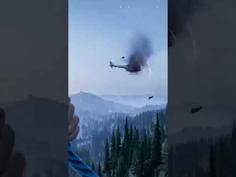 Grappling to a chopper is cool -Far cry 5