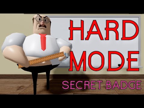 Great School Breakout Roblox Obby HARD MODE Walkthrough – Secret Badge Beat the Boss Hard Badge