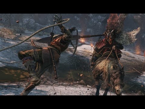 Gyoubu Oniva, The Horse Rider Boss Fight – Sekiro Shadows Die Twice (PC)