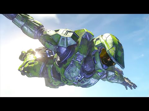 Halo Infinite – Master Chief Jumps From The Highest Point